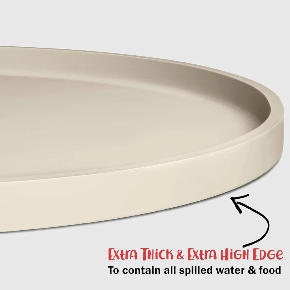 Dog Food Mat - Waterproof Dog Bowl Mat, Silicone Pet Mat for Food and Water Bowl - Picture 5 of 9